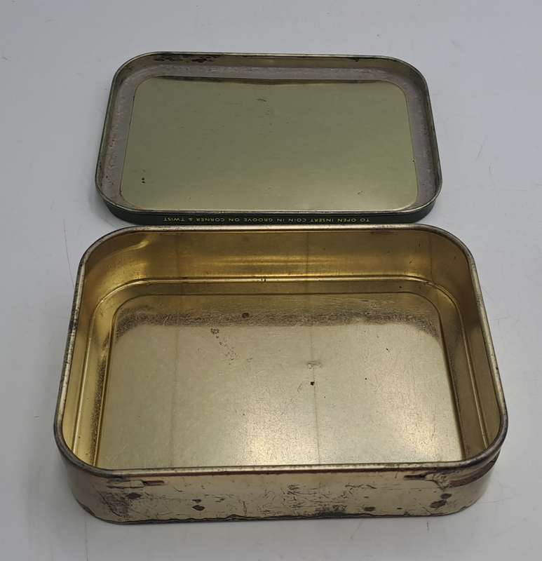 Empty Vintage Gallaher's Rich Dark Honeydew Rubbed Out Tobacco Tin-Made in England