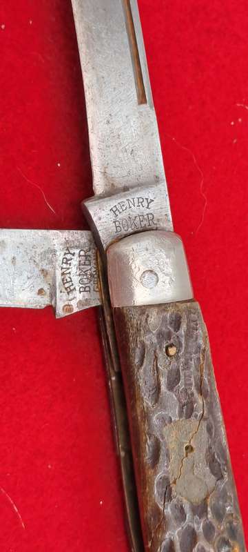Vintage 3 Blade Henry Boker Pocket Knife -Made in Germany