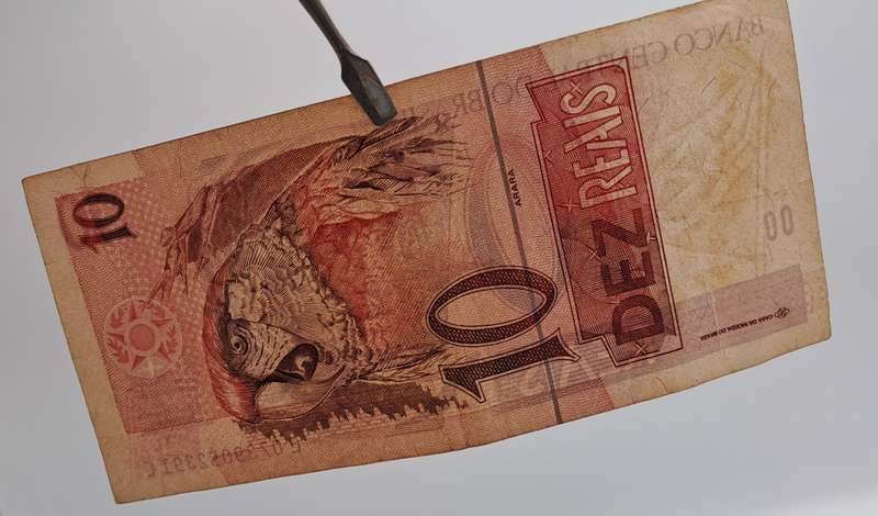 1997-2010 Brazil 10 Reais 1st. Family, Watermark "Flag"
