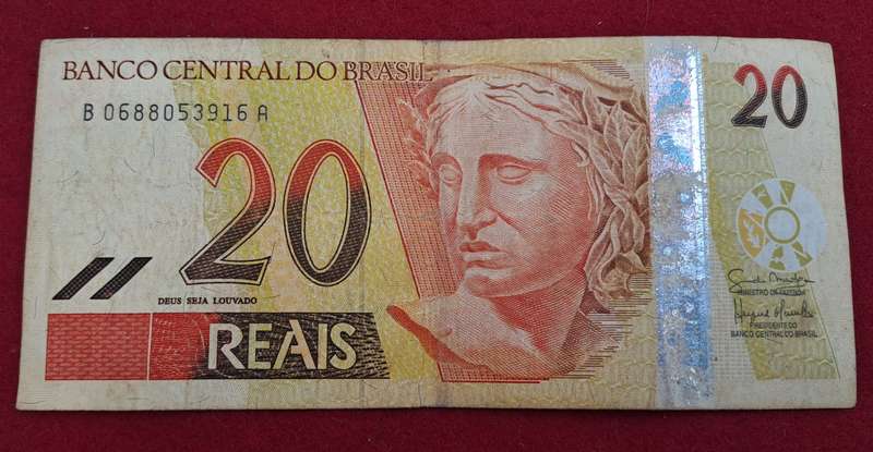 2002-2010 Brazil 20 Reais 1st. Family, Stamp A Uncirculated