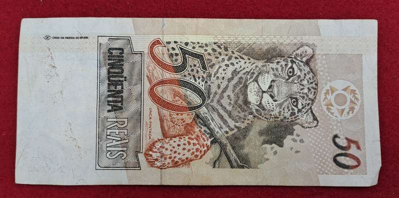 1994-2009 Brazil 50 Reais 1st. Family, Stamp A Uncirculated