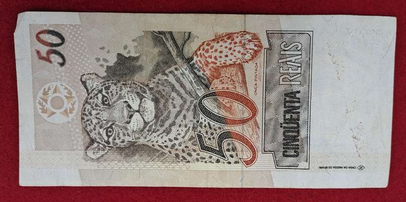1994-2009 Brazil 50 Reais 1st. Family, Stamp A Uncirculated