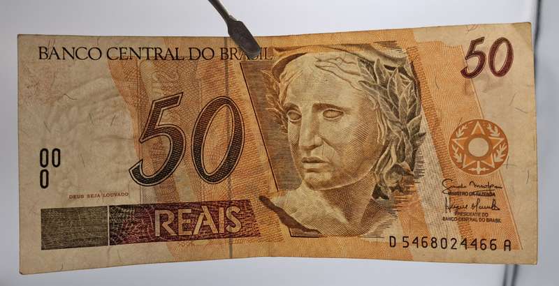 1994-2009 Brazil 50 Reais 1st. Family, Stamp A Uncirculated