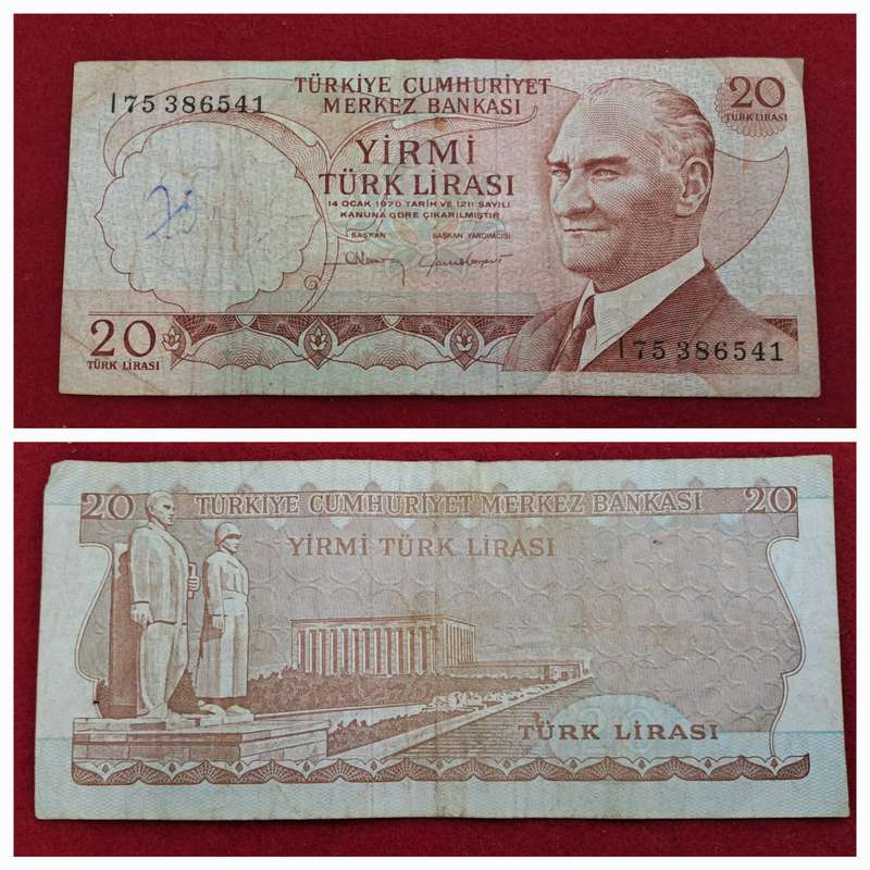 1966-1983 Turkey  20 Lira