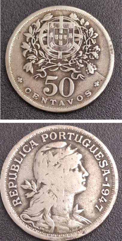 1947  Portugal  50 Centavos