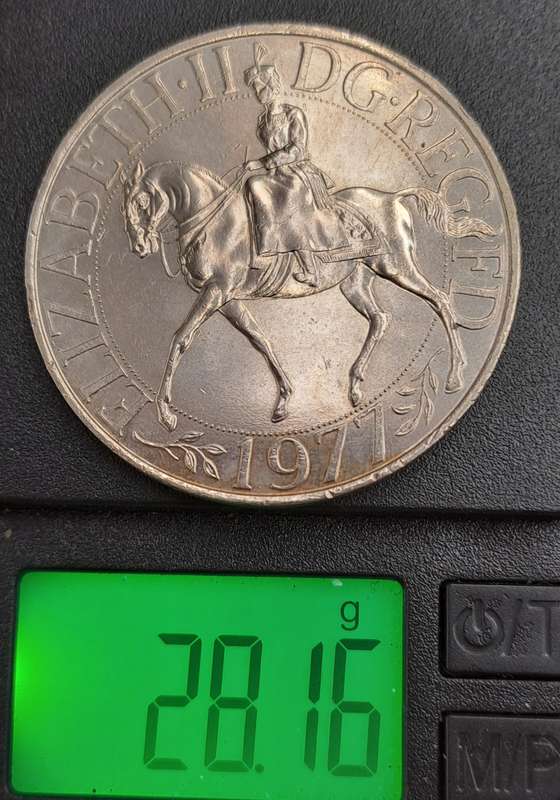 1977 United Kingdom 25 New Pence - Elizabeth II Silver Jubilee