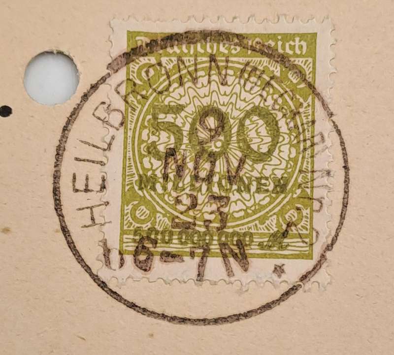 1923 German Postcard