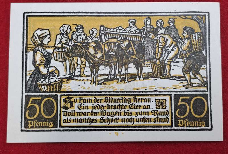 RARE!! 1921- 50 Pfennigs   German notgeld  Saxony, Prussian province of  Ditfurt, -Emergency Money