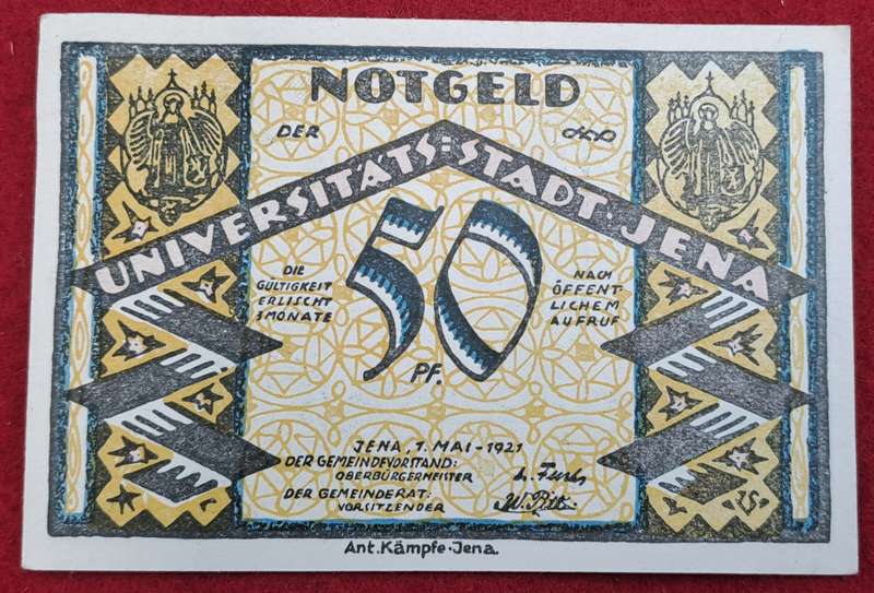 RARE!! 1921-50 Pfennigs  Thuringia, Federal state of  Jena (Thuringia), City of