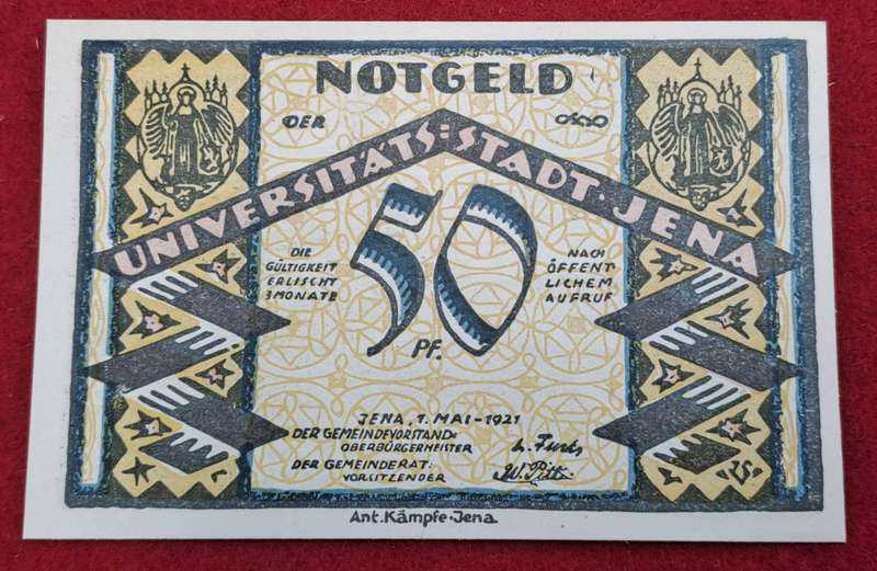 RARE!! 1921-50 Pfennigs  Thuringia, Federal state of  Jena (Thuringia), City of