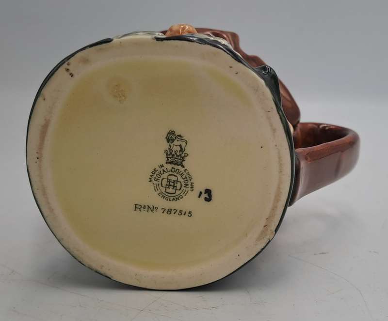 Vintage Royal Doulton Toby Jug "OLD CHARLEY" 10cm tall Rn.787515