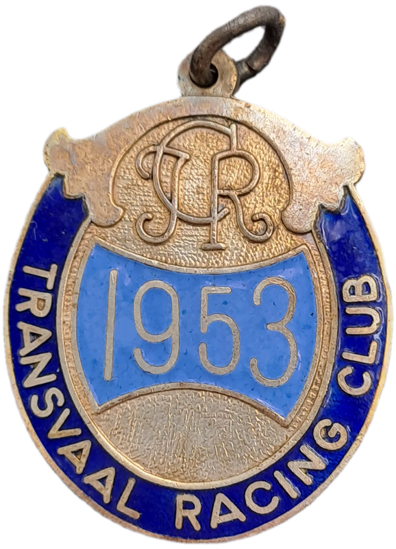Rare!! 1953 Transvaal Racing Club  (HORSE RACING)-Enamel Badge- No 33