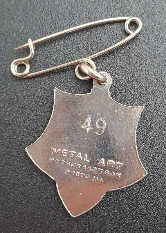 Rare!! 1961 Transvaal Racing Club LADY (HORSE RACING)-Enamel Badge- No 49