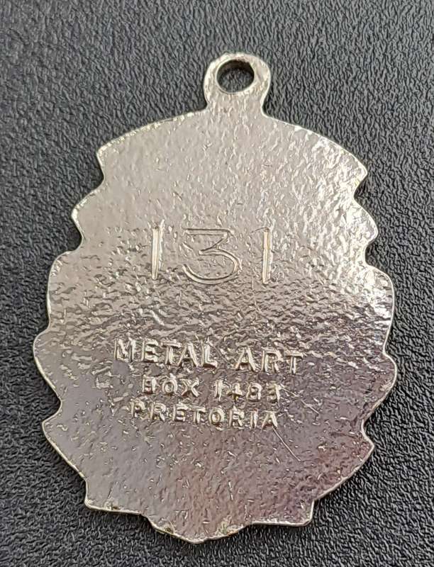 Rare!! 1957 Transvaal Racing Club LADY(HORSE RACING)-Enamel Badge- No 131