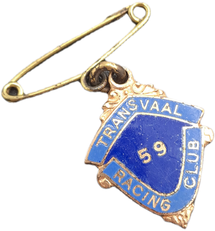 Rare!! 1956 Transvaal Racing Club LADY (HORSE RACING)-Enamel Badge- No 250