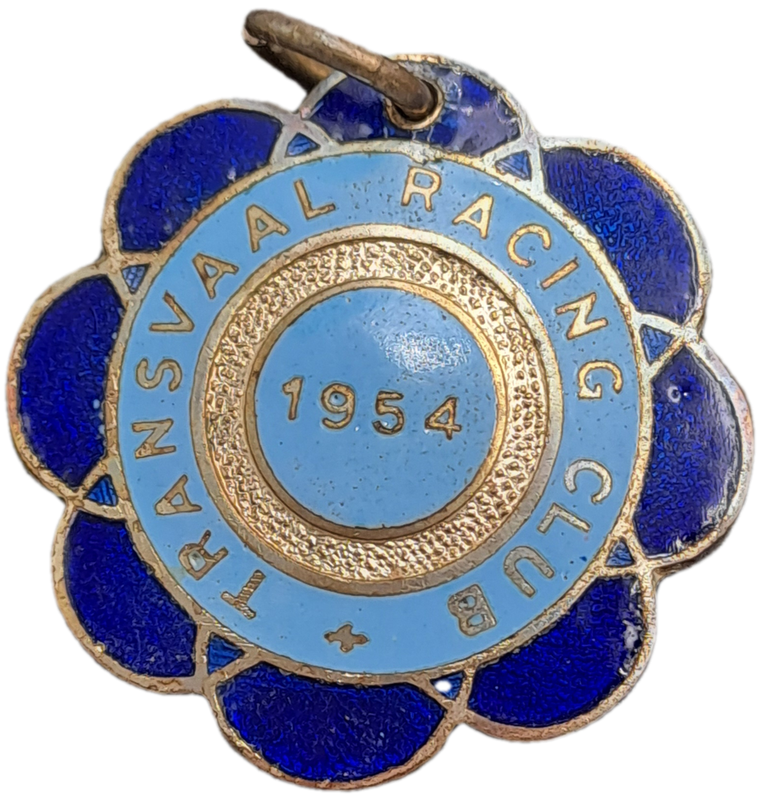 Rare!! 1954 Transvaal Racing Club  (HORSE RACING)-Enamel Badge- No 50