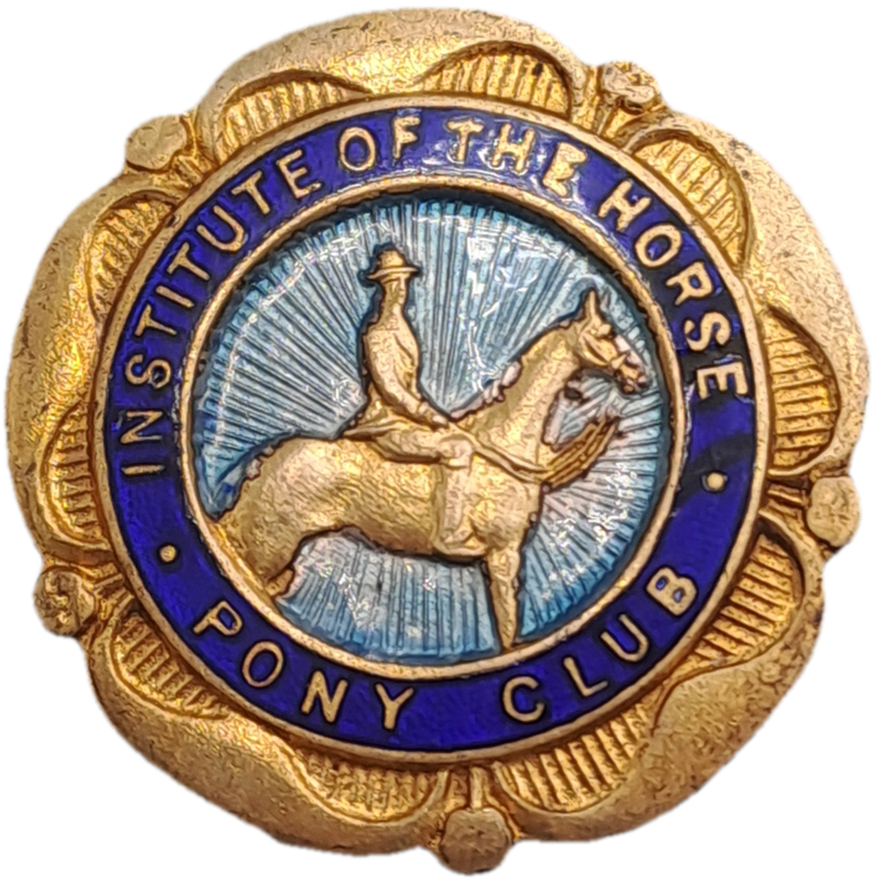 Rare!! Vintage-The Institute Of The Horse Racing Pony Club Badge Recd No.755300
