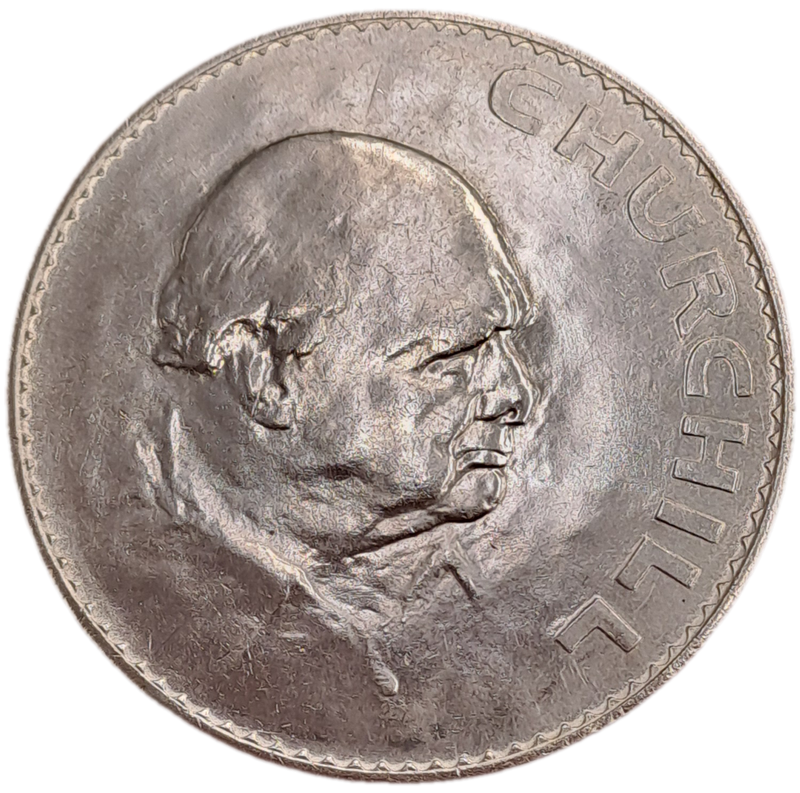 1965  United Kingdom  1 Crown - Elizabeth II Churchill