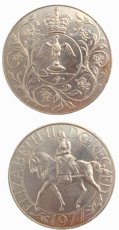 1977 United Kingdom 25 New Pence - Elizabeth II Silver Jubilee