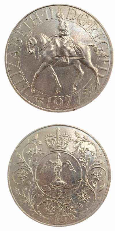 1977 United Kingdom 25 New Pence - Elizabeth II Silver Jubilee