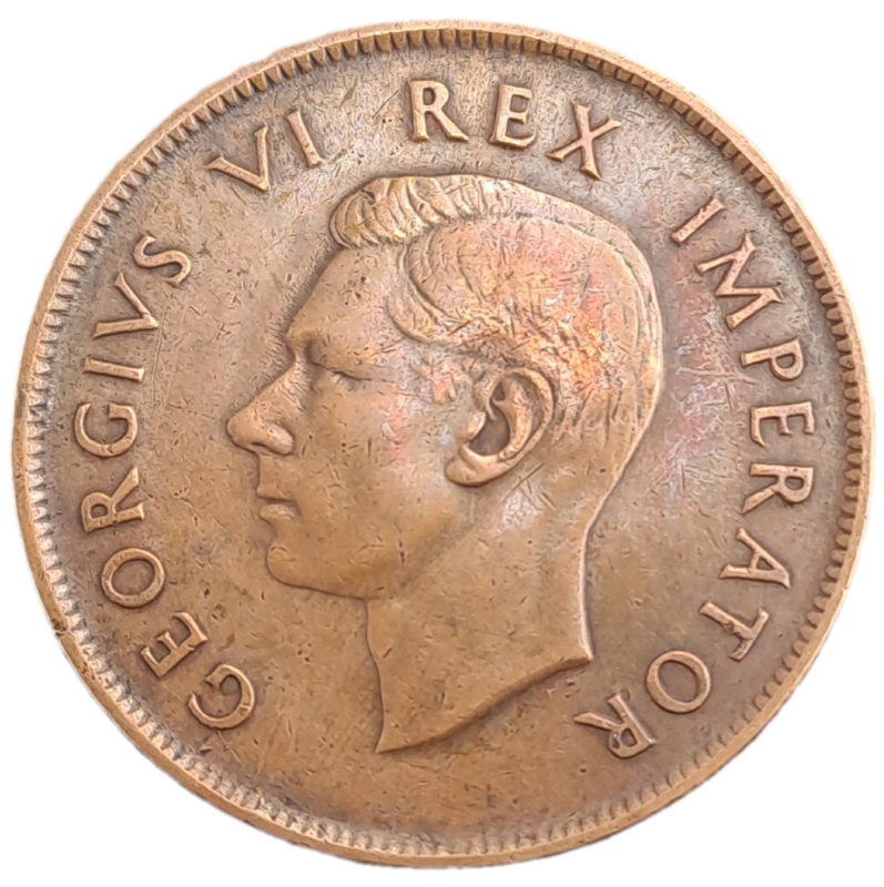 1941- South Africa  1 Penny - George VI Rex Imperator