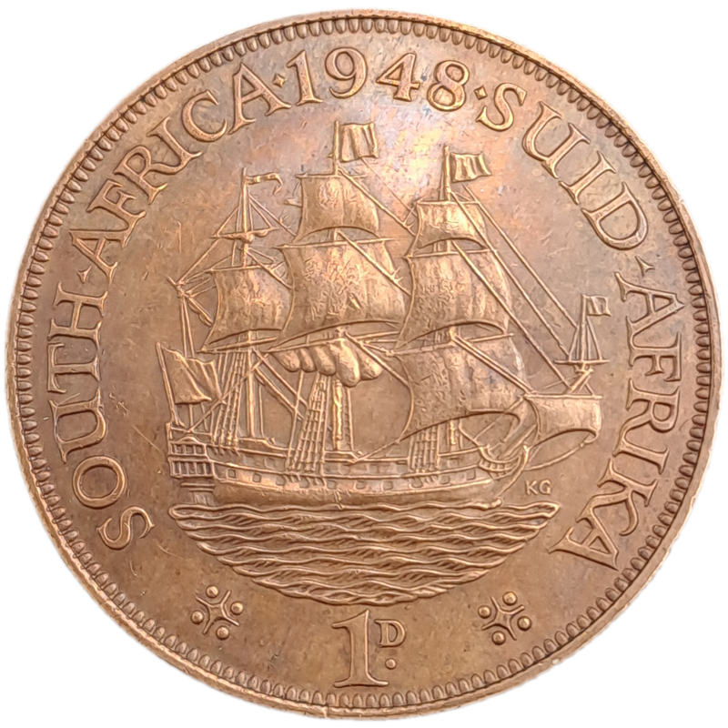 1948- South Africa  1 Penny - George VI