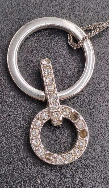 Swarovski Crystal Pendant with 80cm Sterling silver Chain