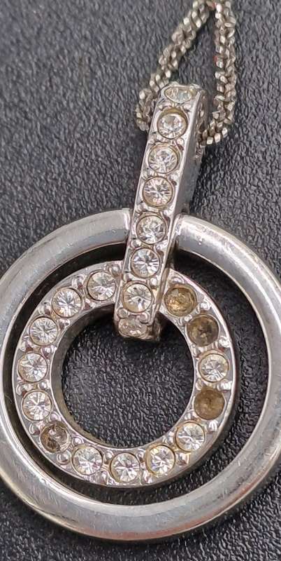 Swarovski Crystal Pendant with 80cm Sterling silver Chain