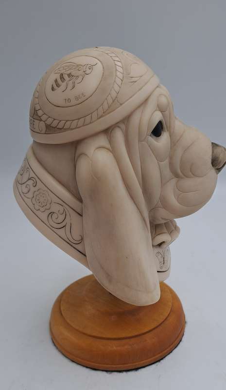 SUPER RARE!!! Original John Biccard Shakespeare Statue on Plinth-Crushed Marble 15cm tall