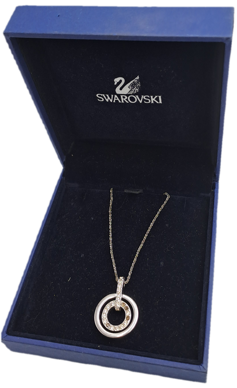 Swarovski Crystal Pendant with 80cm Sterling silver Chain