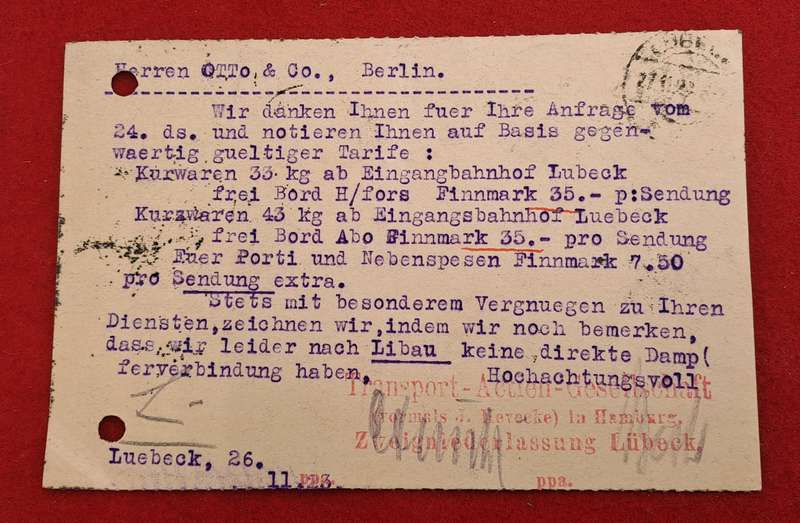 1923 German Postcard (see all Photo's)