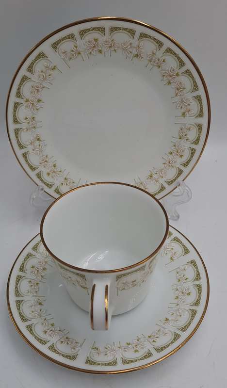 18pc Vintage 1970's Noritake  2301 SONIA (6 Tea Trio's)Gold Trim - Unused ..still in Box -Japan