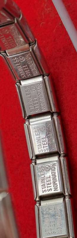 Pre-owned Nomination Bracelet -Italy -with 8 Charms