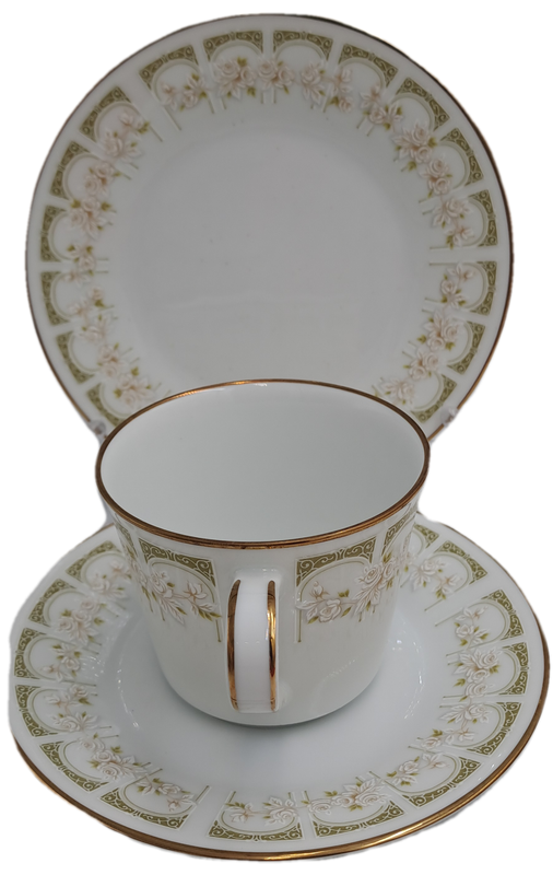 18pc Vintage 1970's Noritake  2301 SONIA (6 Tea Trio's)Gold Trim - Unused ..still in Box -Japan