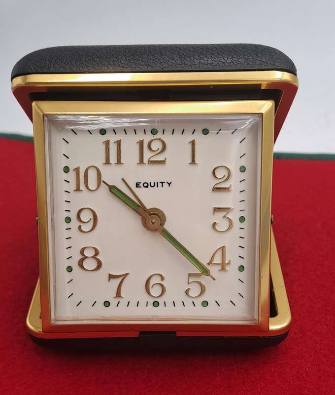 Vintage Equity Alarm Travel clock- Working