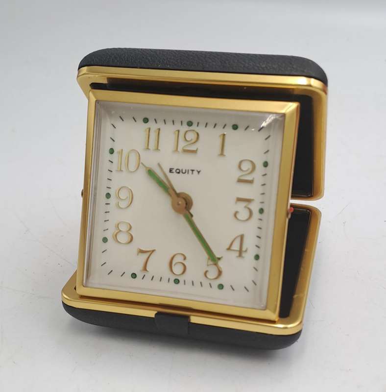 Vintage Equity Alarm Travel clock- Working