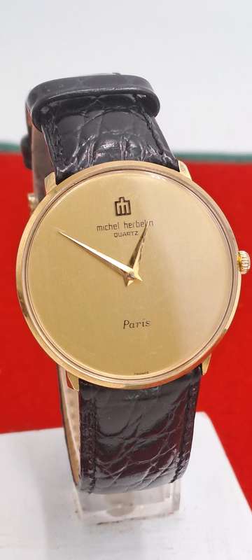 Pre-Owned -Michel Herbelin Paris Ladies Quartz Watch with Leather Strap