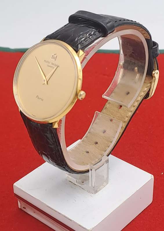 Pre-Owned -Michel Herbelin Paris Ladies Quartz Watch with Leather Strap
