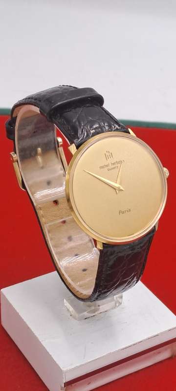 Pre-Owned -Michel Herbelin Paris Ladies Quartz Watch with Leather Strap