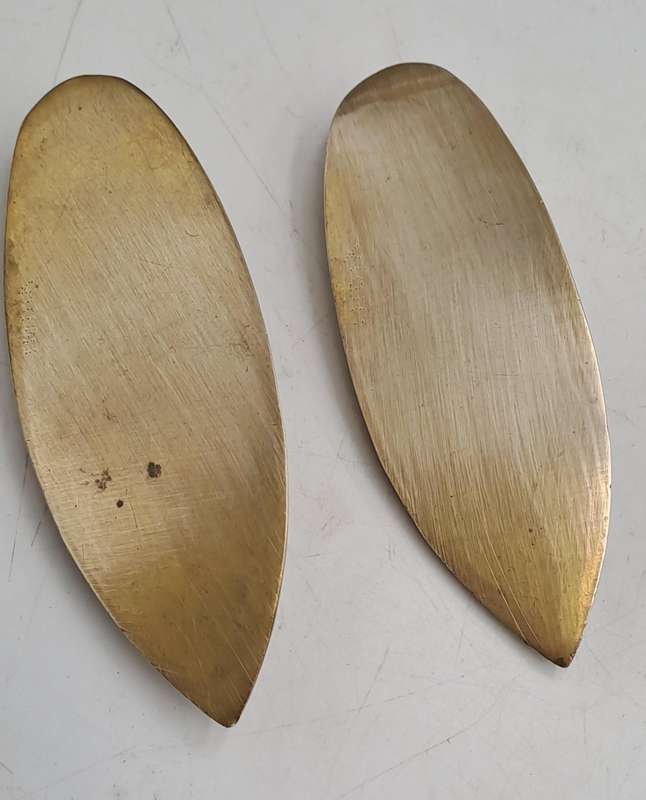 Pair of Vintage Brass shoe Ashtrays