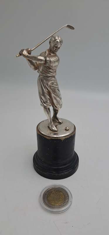 Antique /Vintage WMF Silver Plated Golf Trofee (Not Personalized)-Made in Germany