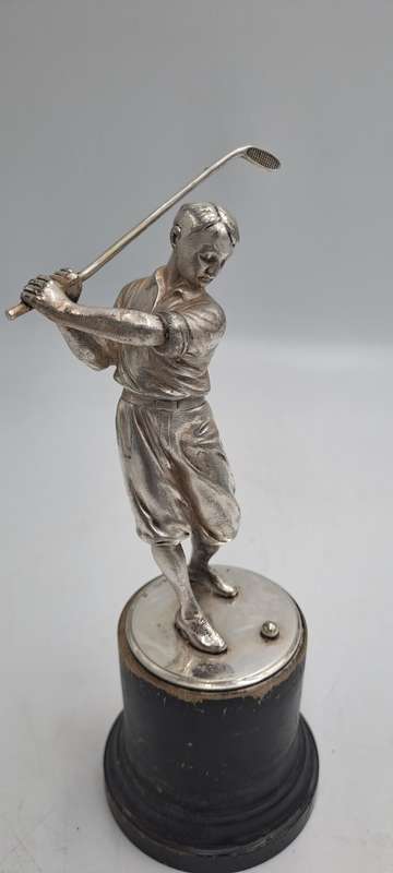 Antique /Vintage WMF Silver Plated Golf Trofee (Not Personalized)-Made in Germany