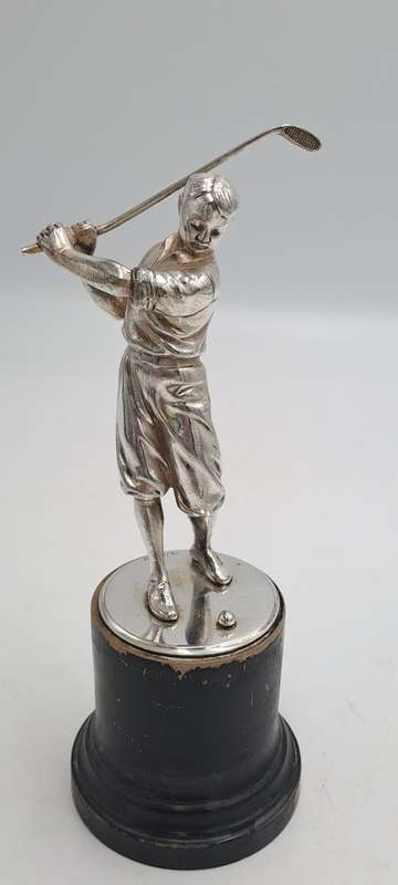 Antique /Vintage WMF Silver Plated Golf Trofee (Not Personalized)-Made in Germany