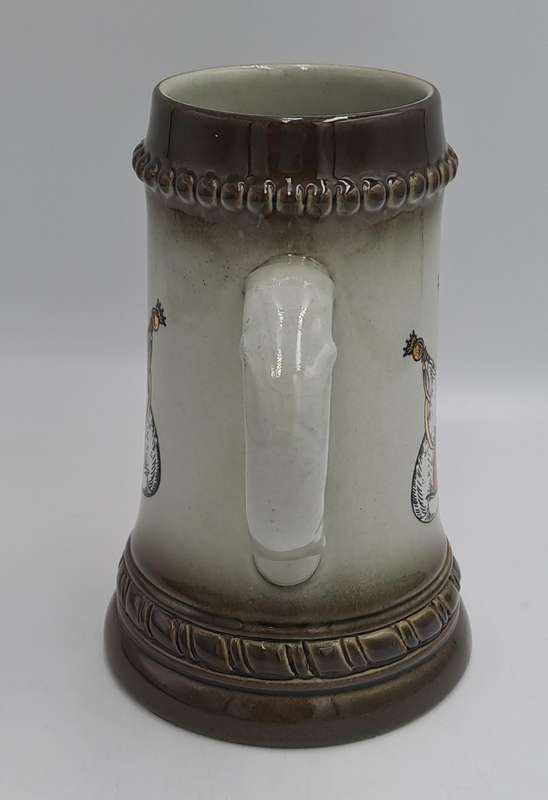 Vintage Original King Brand Beer Stein Austria Handmade And Hand painted