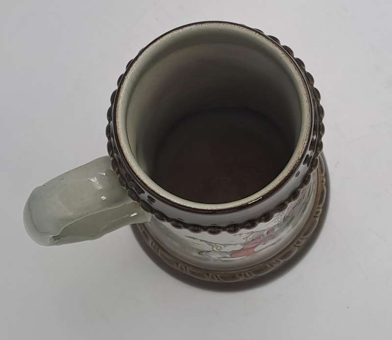 Vintage Original King Brand Beer Stein Austria Handmade And Hand painted
