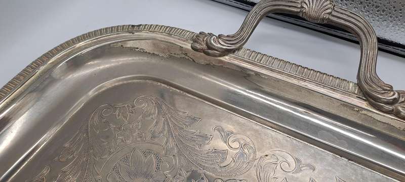 4 Pc Vintage Silverplate EPNS Teaset (Unmarked) Heavy Items