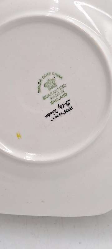 Antique 1920's Art Deco Melba Bone China Dolly Varden Tea Cake /Snack Plate ( 5 Available)