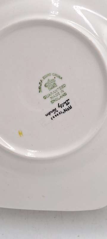 Antique 1920's Art Deco Melba Bone China Dolly Varden Tea Cake /Snack Plate ( 5 Available)