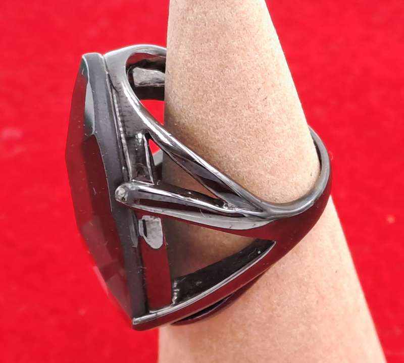 Large Pre-owned Smokey Quartz Dress Ring in a Pandora Box