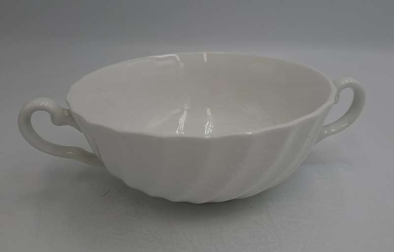 Vintage Aynsley White Swirl Design Soup Cup Bone China England (12 Available)
